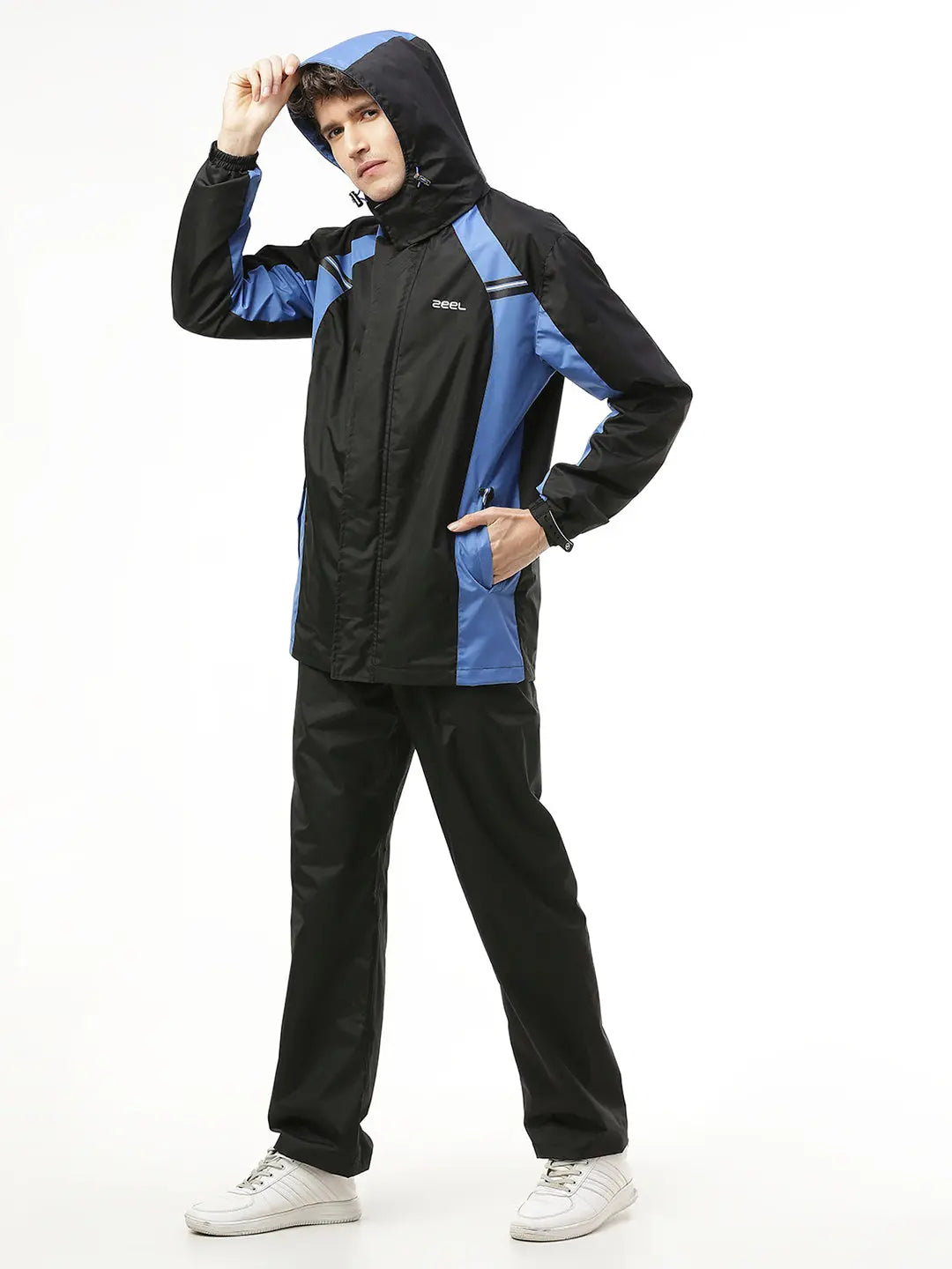 Zeel Go Hike Black & Blue Rainsuit