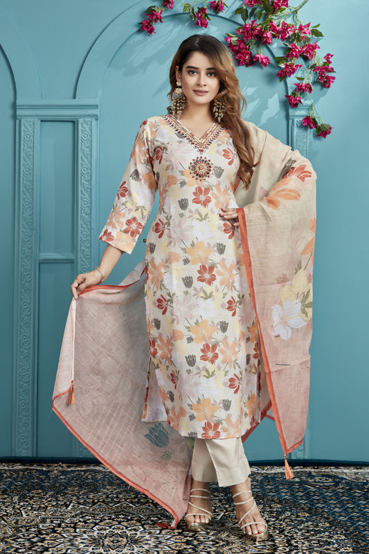 BHAKTI Embroidered Suit Set