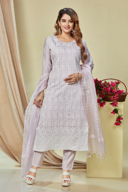 SANIJA Embroidered Suit Set