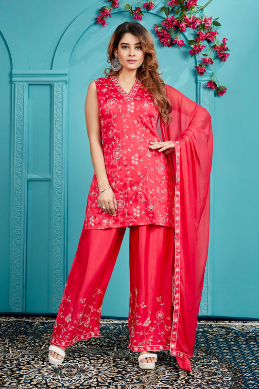 LAASYA Embroidered Suit Set