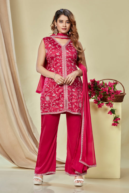 VANCA Embroidered Suit Set
