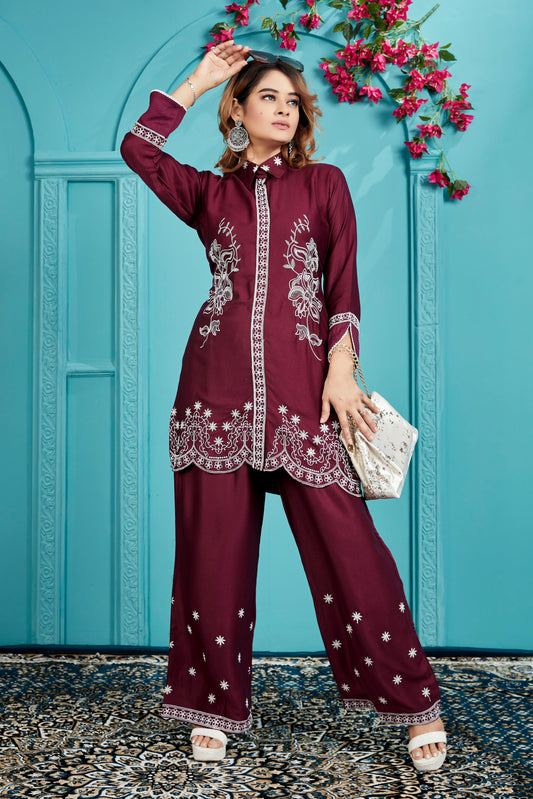 WARHI Embroidered Co-ord Set