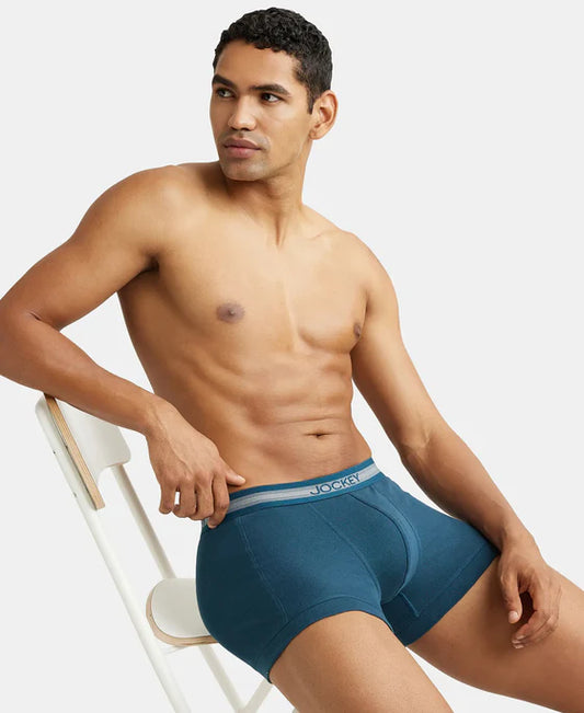 Jockey - 1015 Cotton Rib Solid Trunk (Dark Teal)
