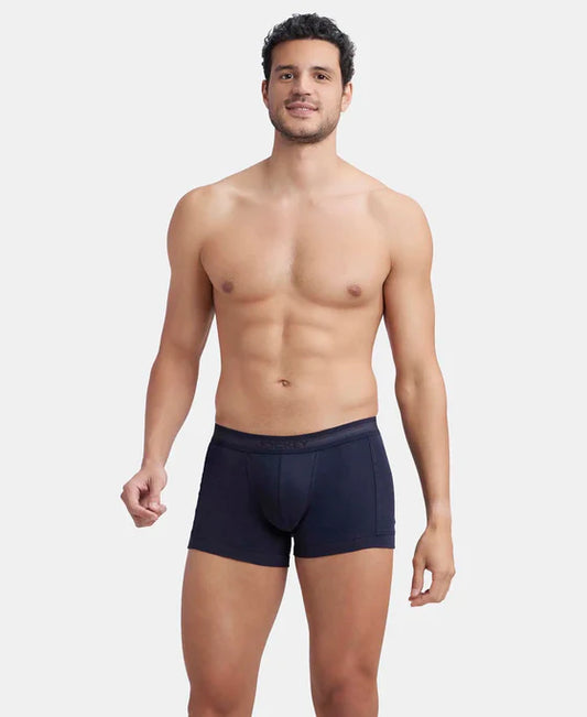 Jockey - 1015 Cotton Rib Solid Trunk (Navy blue)
